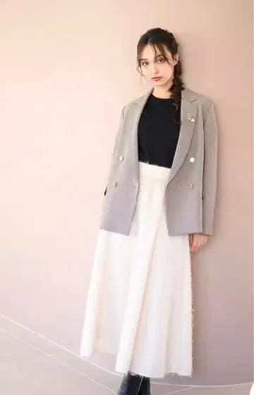 미슈마슈 샤기 플레어 스커트