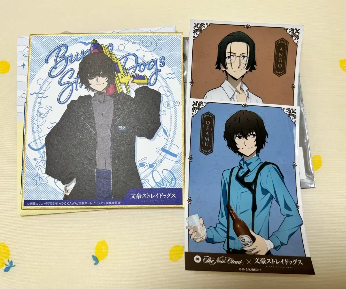 Bulk Bungo Stray Dogs Dazai Ango shikishi bromide