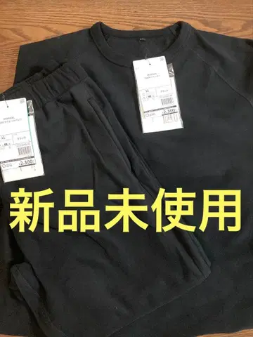 MEDIHEAL 리커버리 의류 블랙 플리스 룸웨어 세트 LL