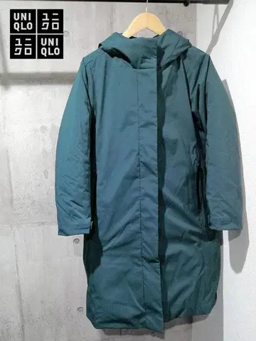 UNIQLO 울트라 웜 하이브리드 다운 롱 코트 M 450498