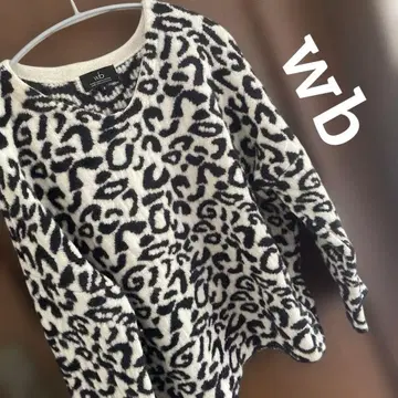 더블비 wb 애니멀 무늬 스웨터 프리 사이즈