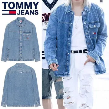 [ TOMMY HILFIGER ] 데님 자켓 정품 필릭스 착용 모델
