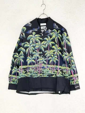 새상품 L MAGIC STICK 팜트리 하와이안 셔츠 아로하 L