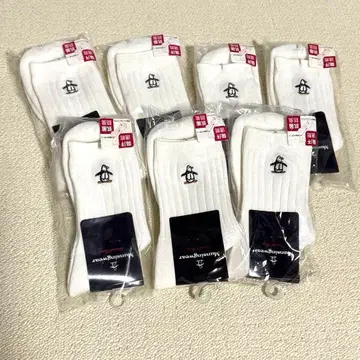 Munsingwear 화이트 양말 6켤레 세트 22-24cm