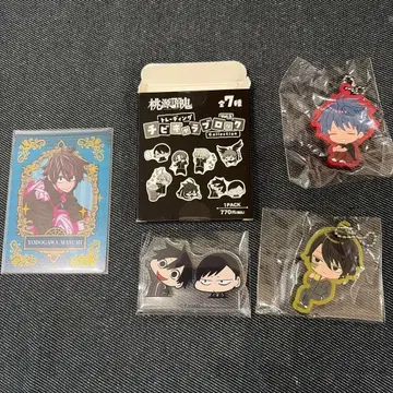 도원암귀 요도가와 마스미 나미키 와타루 치비 캐릭터 블록 키링 가챠