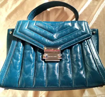 MICHAEL KORS 피콕 블루 숄더백 퀼팅