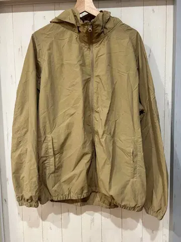 카키 후드 부착 마운틴 후드티 XL