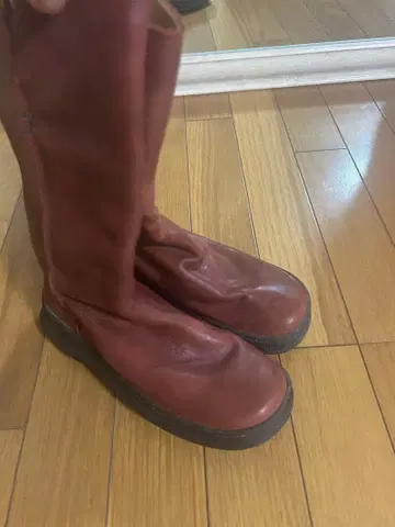 캠퍼 가죽 부츠