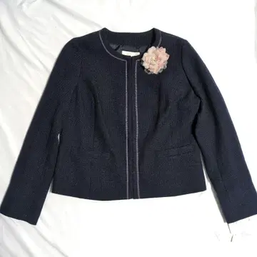 새상품 Quatre Epice 빅 사이즈 노카라 자켓 13호