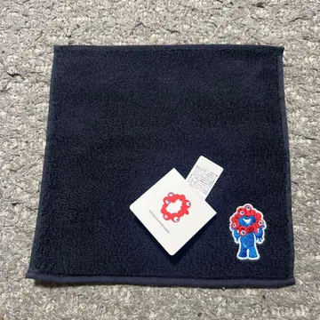 오사카 간사이 만박 미야쿠미야쿠 자수 핸드 타월 블랙