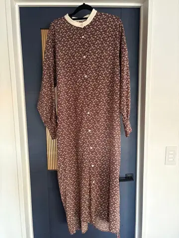 relume 꽃무늬 긴팔 셔츠 원피스 F