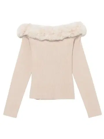 eimy istoire 퍼 트리밍 오프숄더 니트탑