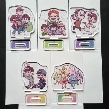 오소마츠 6쌍둥이 10주년 메모마츠 트레이딩 아크릴 스탠드 5종 세트