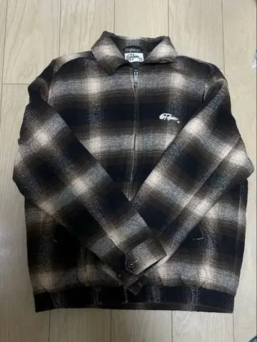 FFEIN 옴브레 체크 다운 자켓