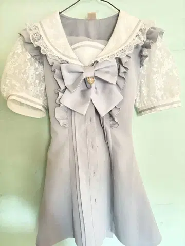 시크릿허니 셋업 스카이블루 그레이