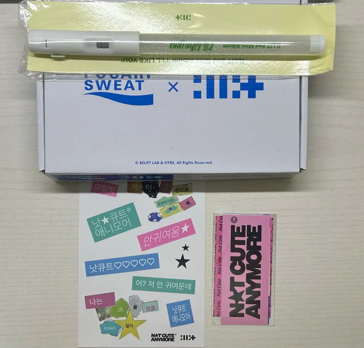 Illit Glitzyone Minju Poca Temporary Lightstick Broadcast Reverse Support