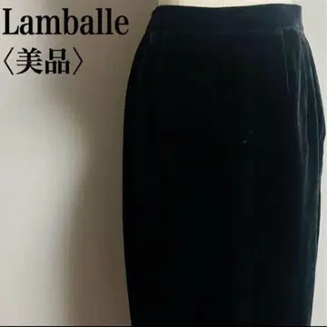 새상품급 관혼상제 Lamballe 벨벳 스커트 블랙 L 13호