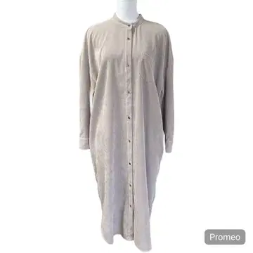 시뇽 스타 코듀로이 셔츠 원피스