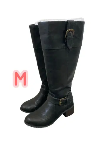 블랙 롱 부츠 M 사이즈 버클 포함