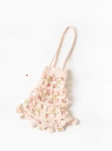 HOLIDAY 핑크 크로 셰 뜨개질 복조리