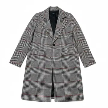 FOREVER21 체크 무늬 롱 코트 L