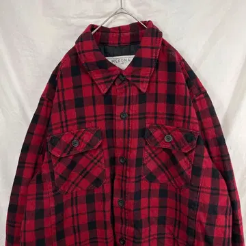 00s merona 안감 퀼팅 플란넬 자켓
