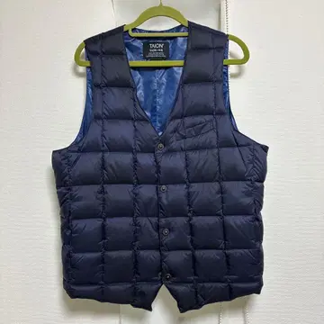 TAION 다운 베스트 이너다운 네이비 XL