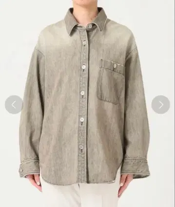 Noble Foggy color Denim 오버 셔츠