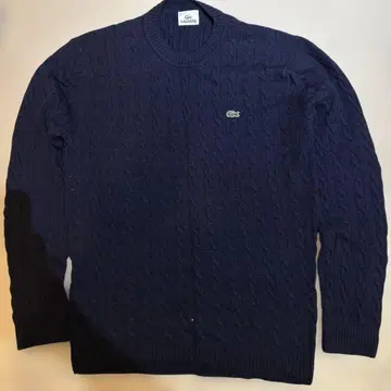 LACOSTE 네이비 케이블 니트 스웨터 5