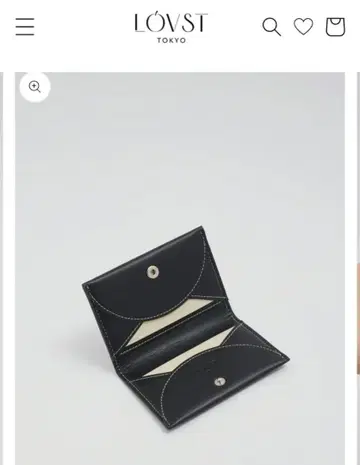 LOVST 애플 가죽 이단 접이식 카드 케이스 명함지갑 라비스트