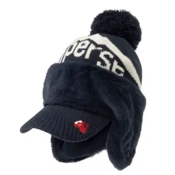 [ and per se ] 골프 니트 캡 네이비 여성용 거의 새상품