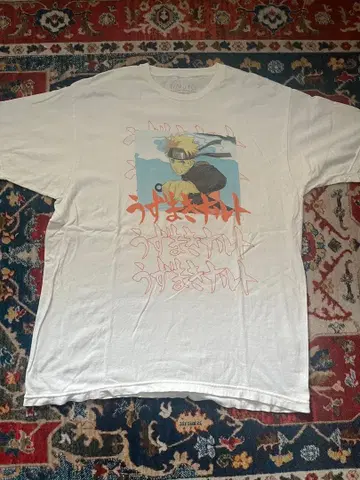 [ 나루토 ] 나루토 질풍전 애니메이션 셔츠 구제 의류 새상품급