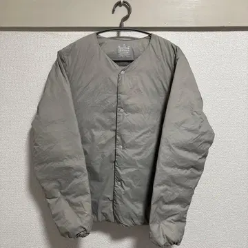 무인양품 경량 다운 포켓터블 노카라 자켓 M
