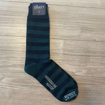 Corgi 스트라이프 삭스 다크 그린/네이비 UNIONMADE