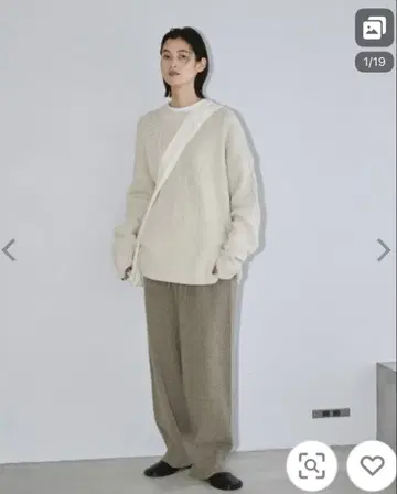 TODAYFUL 로우 실크 와플 풀오버 투데이풀 니트