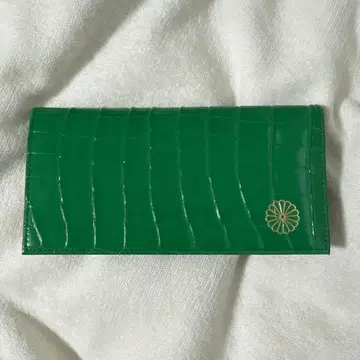 황궁 한정판 신 디자인 그린 장지갑