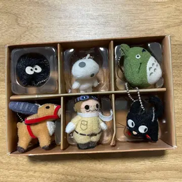 스튜디오 지브리 봉제 인형 키링 6개 세트