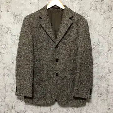 [ VOLUNT ] 캐시미어 100% 재즈 네프 트위드 테일러드 자켓 M