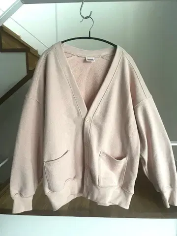 FREAK'S STORE 헤비 웨이트 핑크 가디건