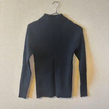 데프레 울 실크 립 하이넥 풀오버