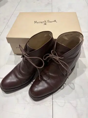 마가렛호웰 천연 가죽 일본제 숏부츠 23cm