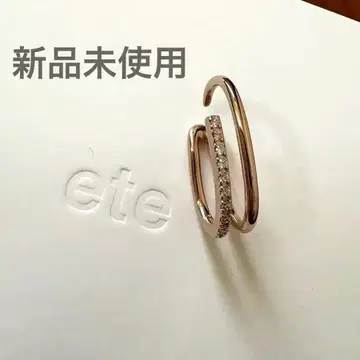 ete 에테 비쥬 라이너 커프 이어커프 핑크 골드