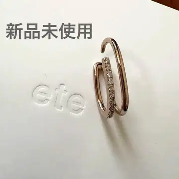 ete 에테 비쥬 라이너 커프 이어커프 핑크 골드