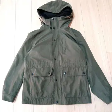 GU 올리브 그린 자켓 후드 부착 S