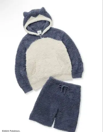 카비곤 후드티&하프 팬츠 PMNT234997 남성용 L 미사용