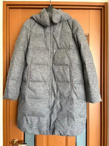 나노 유니버스 니시카와 다운 후드 부착 다운 자켓 그레이