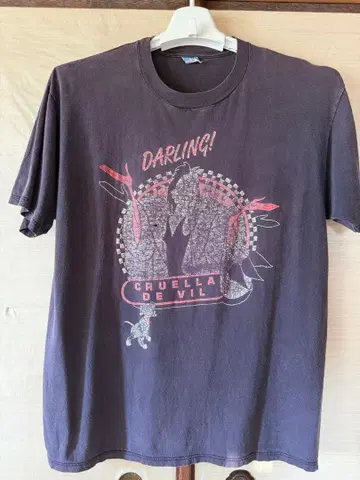 디즈니 80s 90s 크루엘라 빈티지 티셔츠