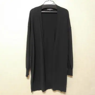 UNTITLED 롱 가디건 블랙
