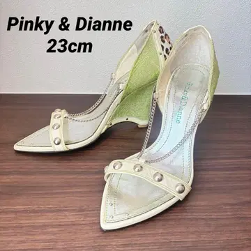 Pinky&Dianne 샌들 스터드 송치 레오파드 23cm