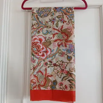 MOGA 모가 실크 대형 스톨 101x103 오렌지 스카프